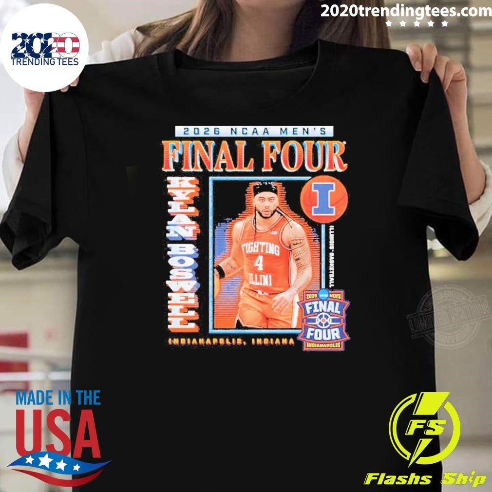 Kylan Boswell 2026 NCAA Final Four Illinois Fighting Illini Men’s Basketball Indianapolis Shirt