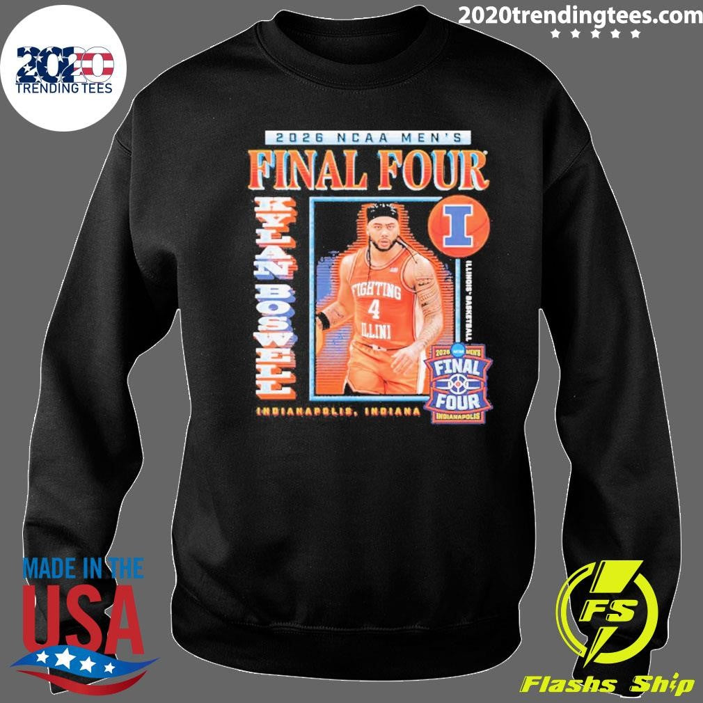 Kylan Boswell 2026 NCAA Final Four Illinois Fighting Illini Men’s Basketball Indianapolis Shirt