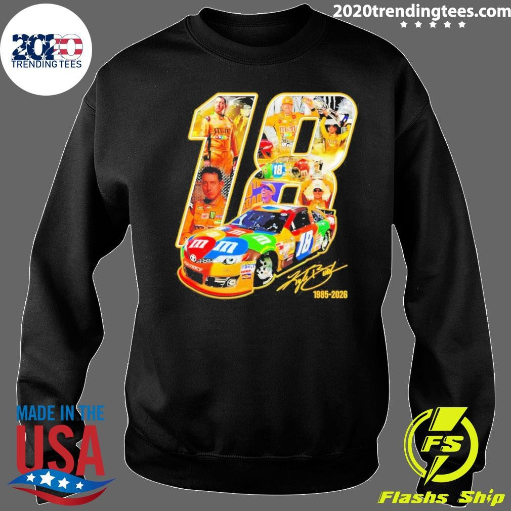 Kyle Busch 18 Tribute Nascar Legend Memorial Signature Shirt