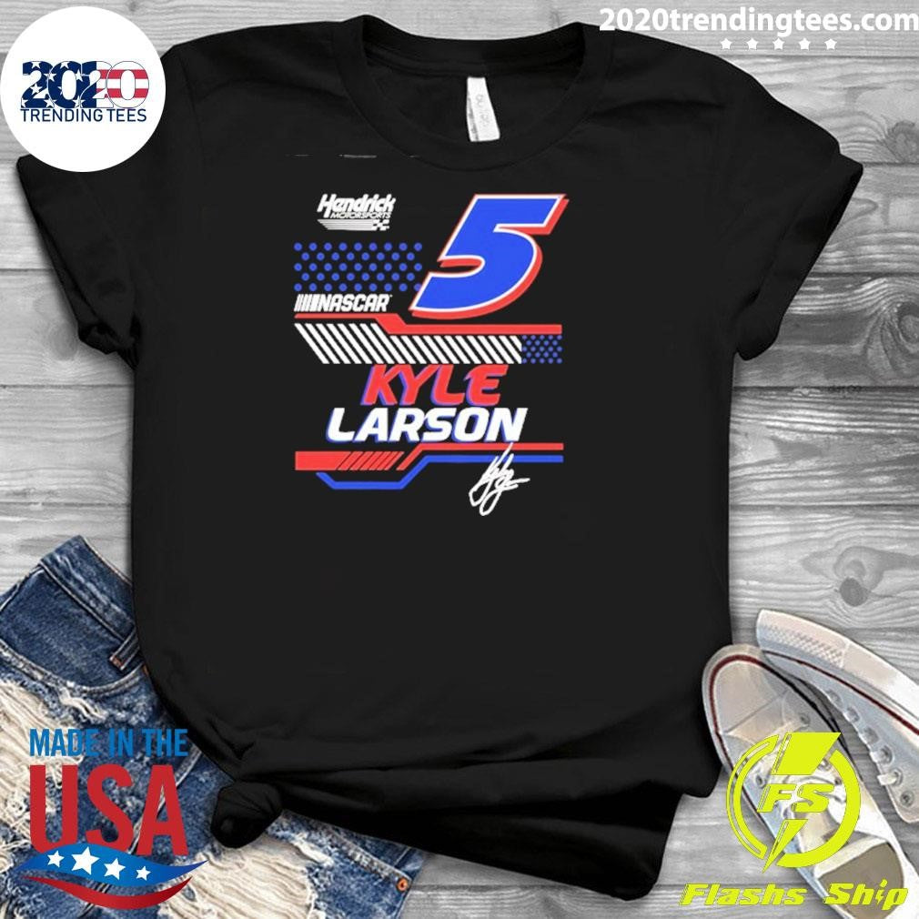 Kyle Larson 5 Vive La Fete Nascar Driver Signature Shirt