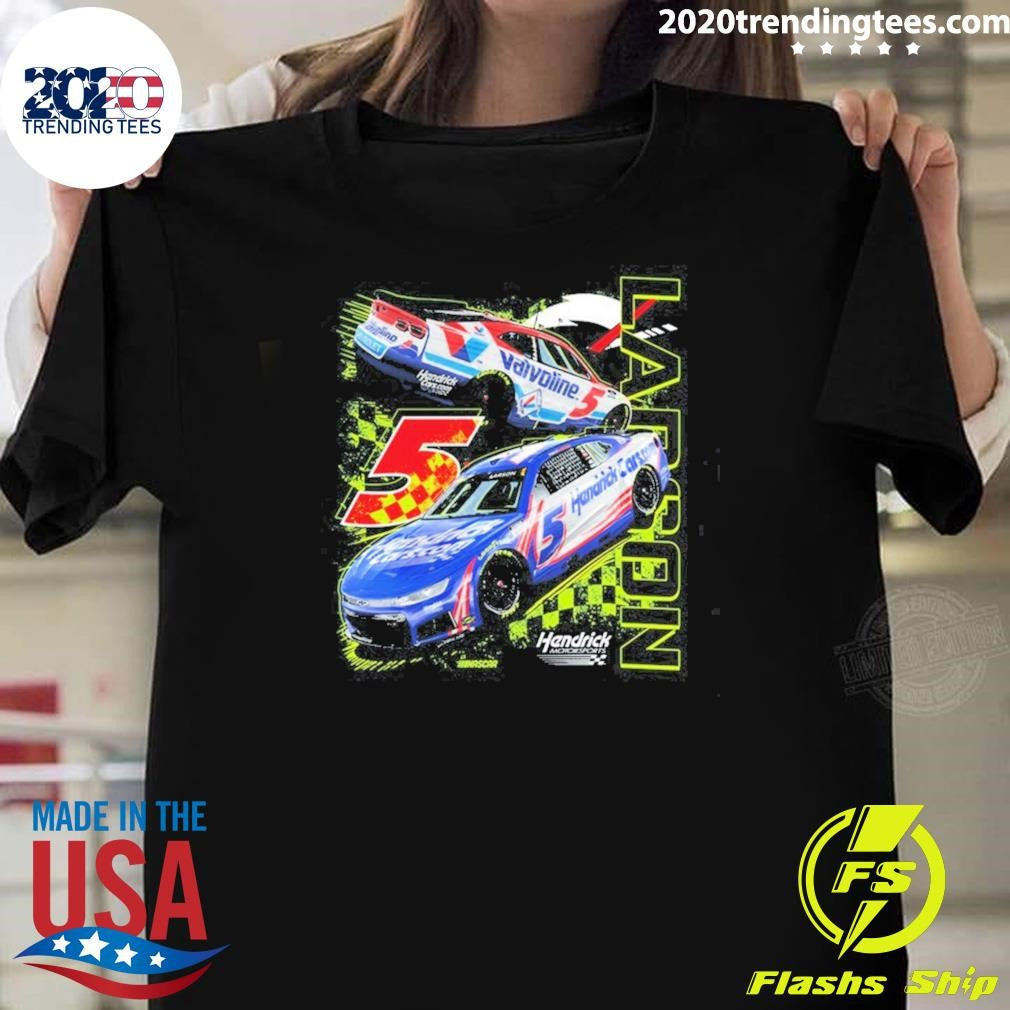 Kyle Larson Classic Ink #5 Hendrick Cars & Valvoline Dual Sponsor Shirt