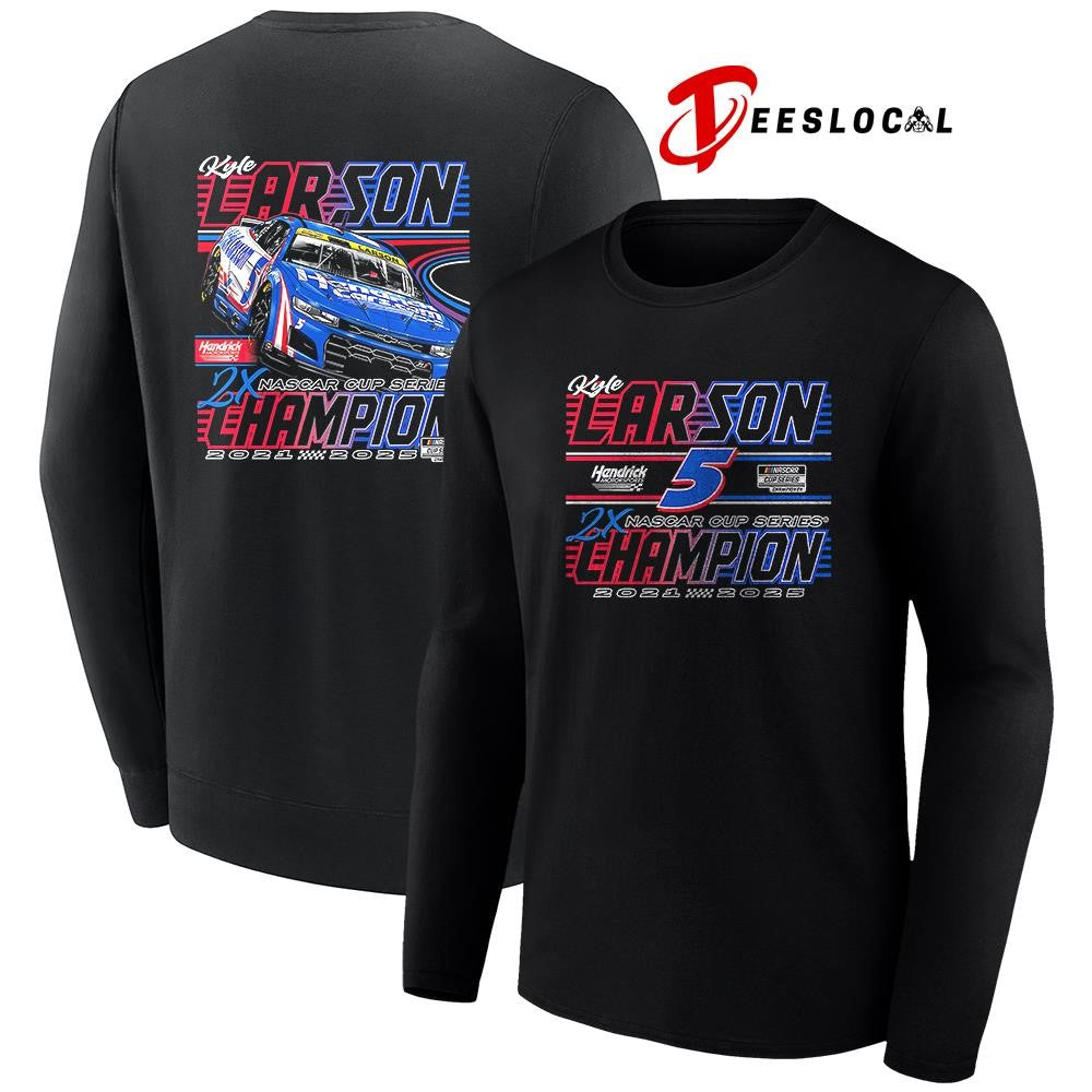 Kyle Larson Hendrick Motorsports Team collection NASCAR Cup Series champion car racing graphic shirt