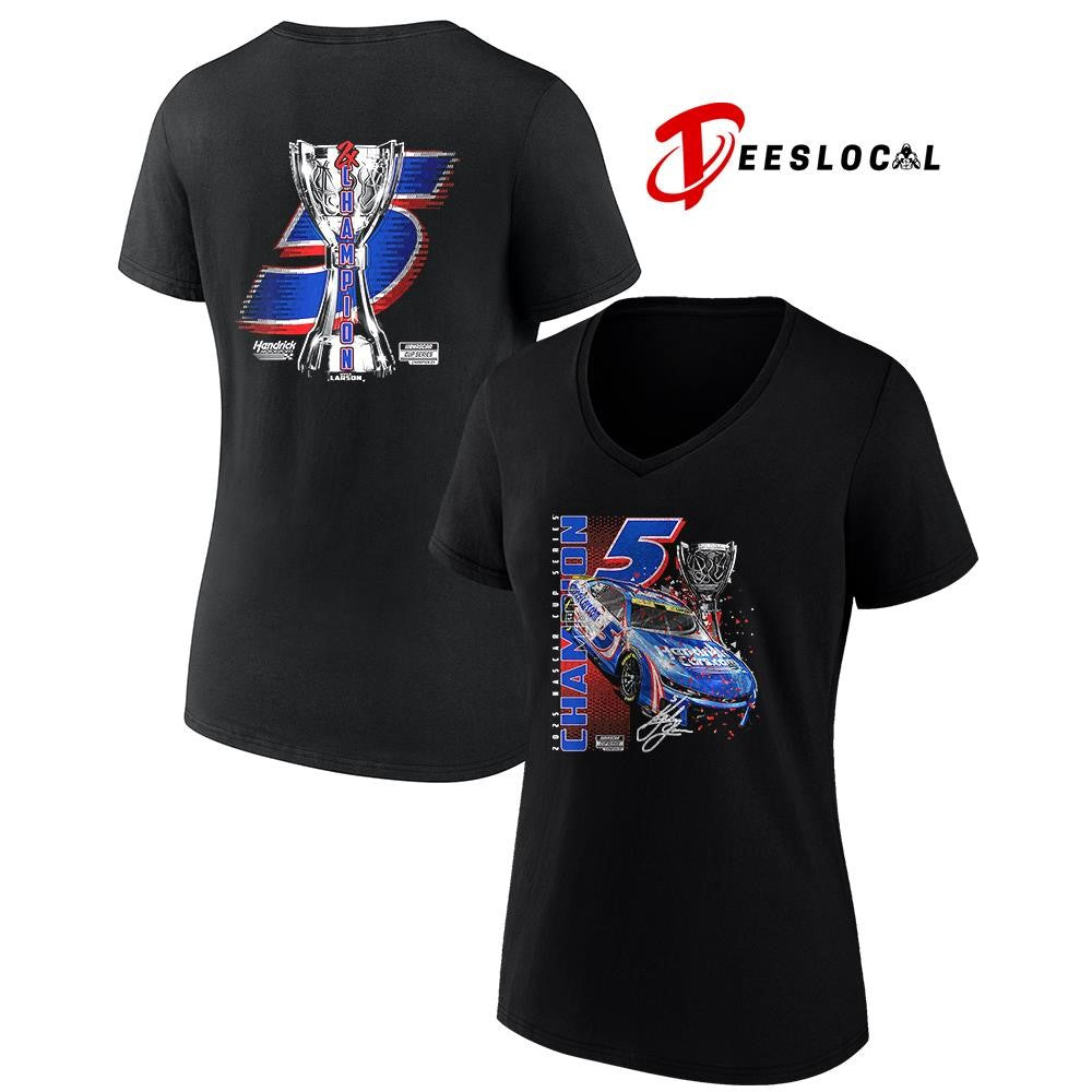 Kyle Larson Hendrick Motorsports Team collection NASCAR Cup Series champion signature shirt