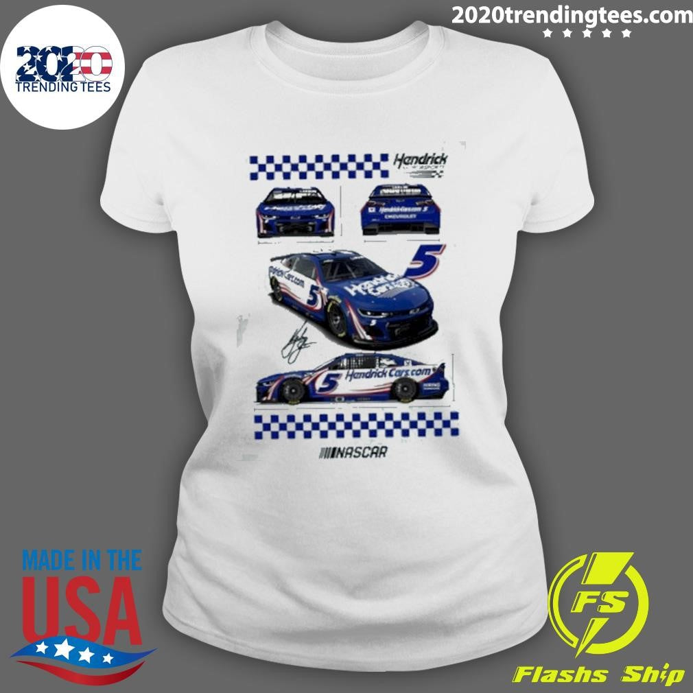 Kyle Larson Vive La Fete Driver Autographed Shirt
