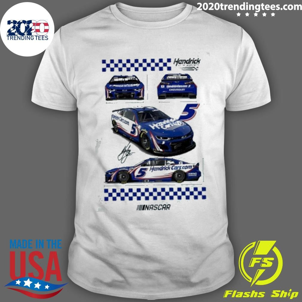 Kyle Larson Vive La Fete Driver Autographed Shirt