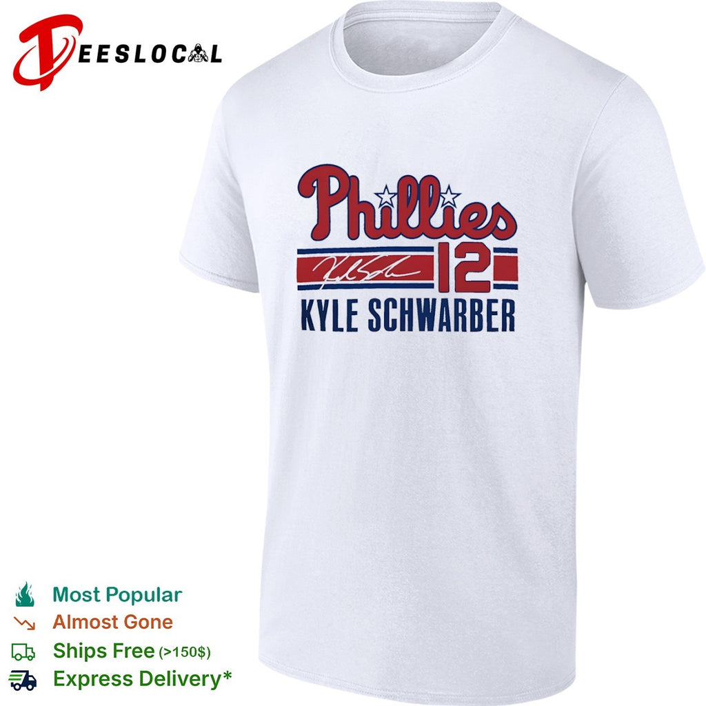 Kyle Schwarber Philadelphia Phillies 12 Signature Phillies shirt