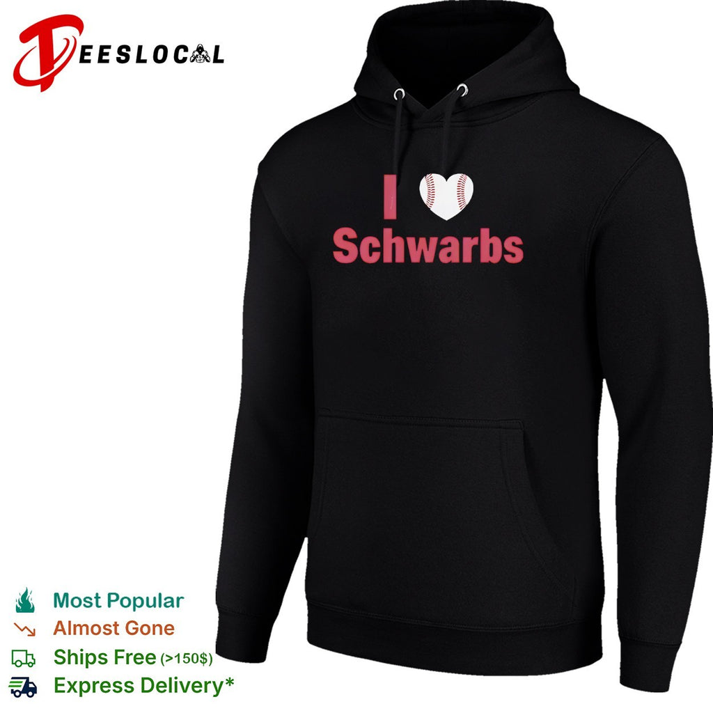 Kyle Schwarber Philadelphia Phillies MLB I Love Schwarbs heart baseball shirt