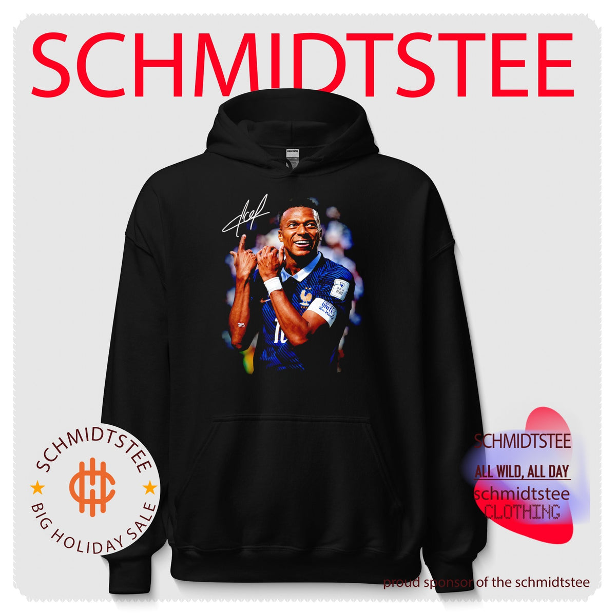 Kylian Mbappe France Unreal graphic signature shirt
