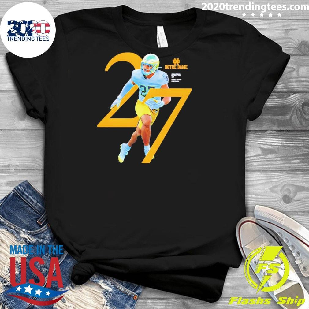 Kyngstonn Viliamu-asa 27 Notre Dame Fighting Irish Breakthrough Series Nil Shirt