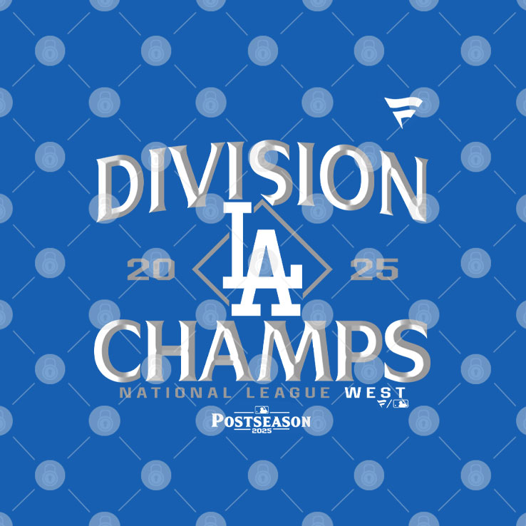 LA Dodgers NL West Division Champions 2025 T Shirt