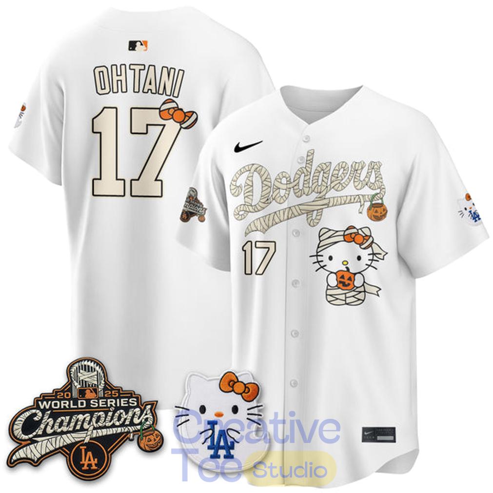 LA Dodgers x Hello Kity Halloween 2026 Custom Jersey