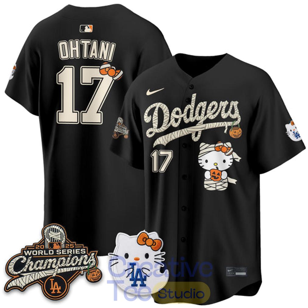 LA Dodgers x Hello Kity Halloween 2026 Custom Jersey