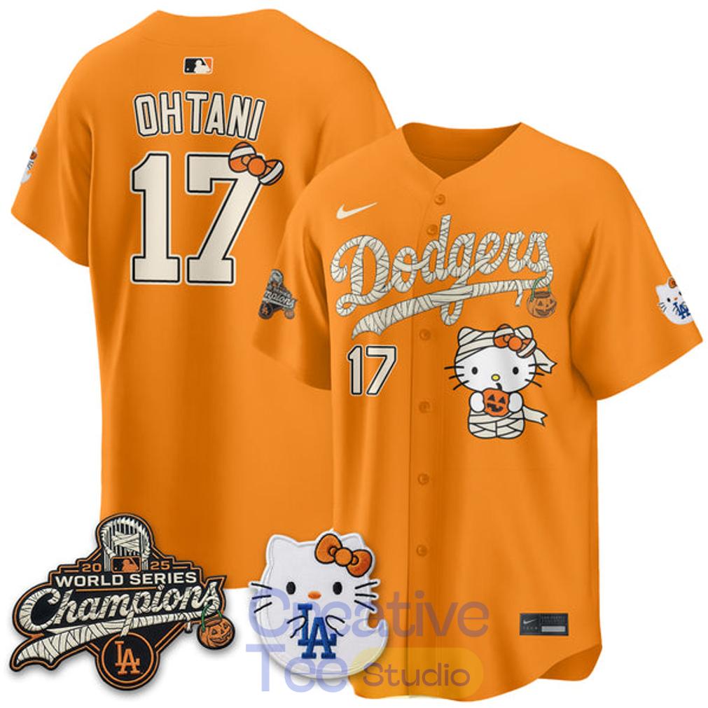 LA Dodgers x Hello Kity Halloween 2026 Custom Jersey