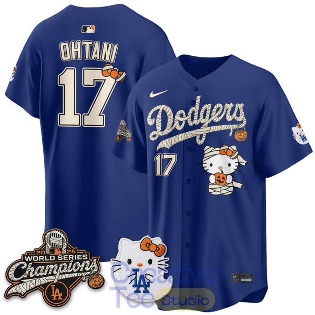 LA Dodgers x Hello Kity Halloween 2026 Custom Jersey