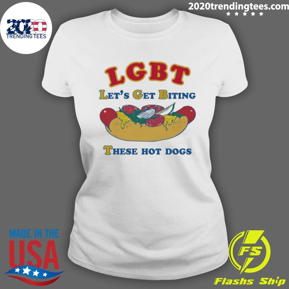 LGBT Let’s Get Biting These Hot Dogs Shirt