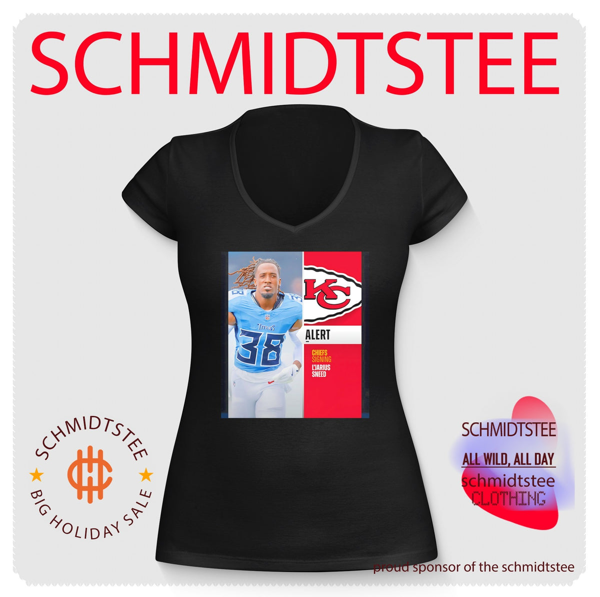 L’Jarius Sneed signing Kansas City Chiefs poster shirt