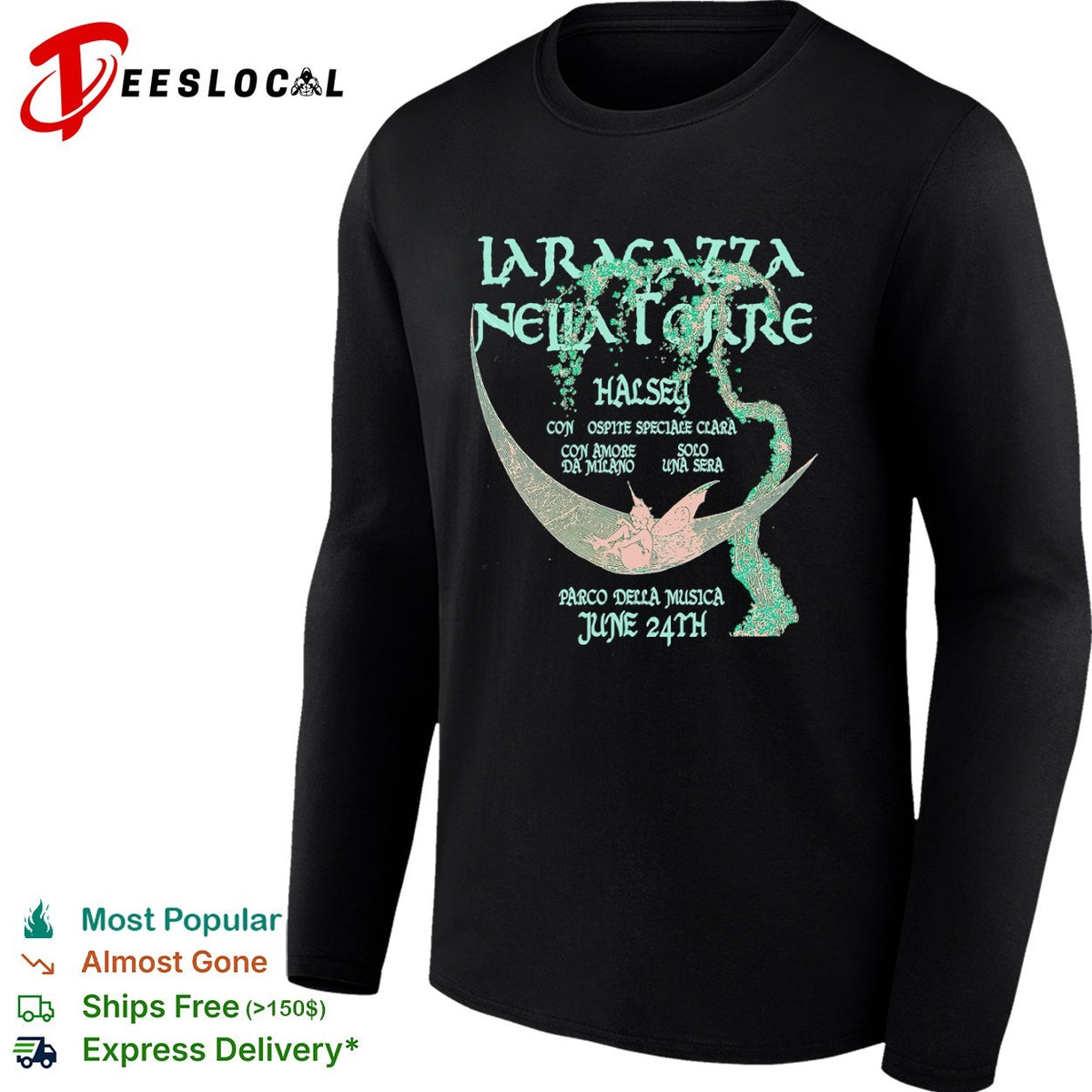 La Ragazza nella Torre Halsey con Ospite Speciale Clara Parco della Musica shirt