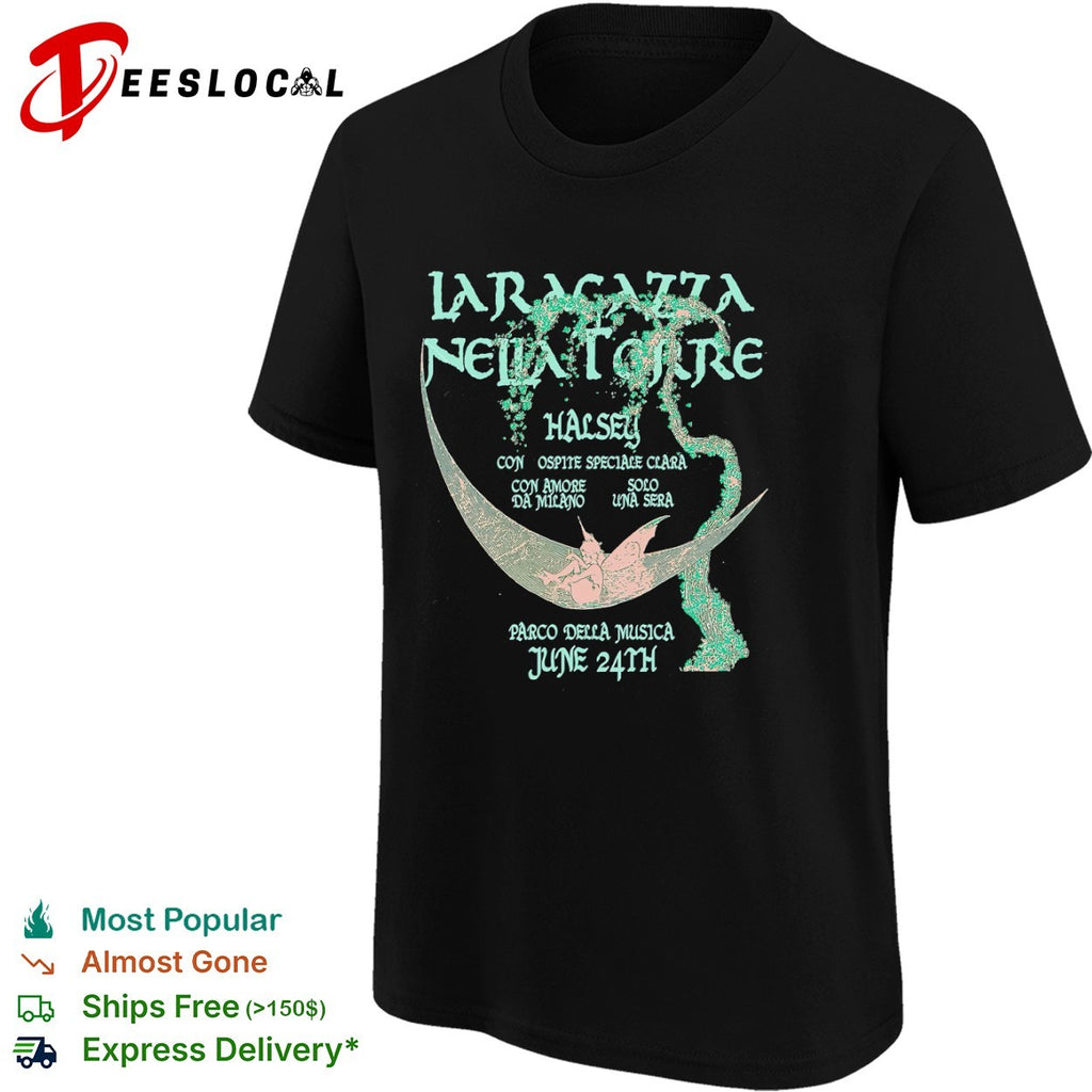 La Ragazza nella Torre Halsey con Ospite Speciale Clara Parco della Musica shirt