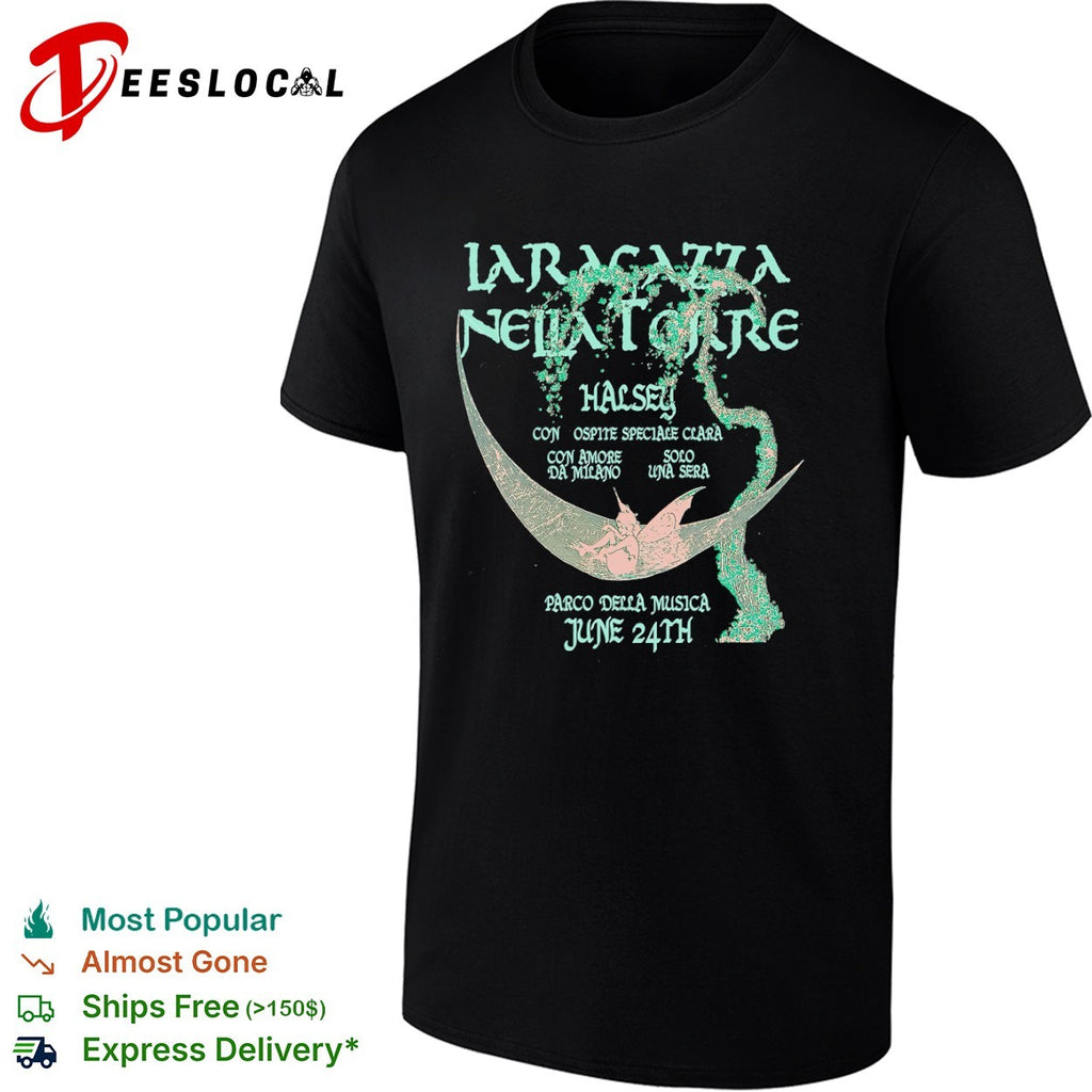 La Ragazza nella Torre Halsey con Ospite Speciale Clara Parco della Musica shirt