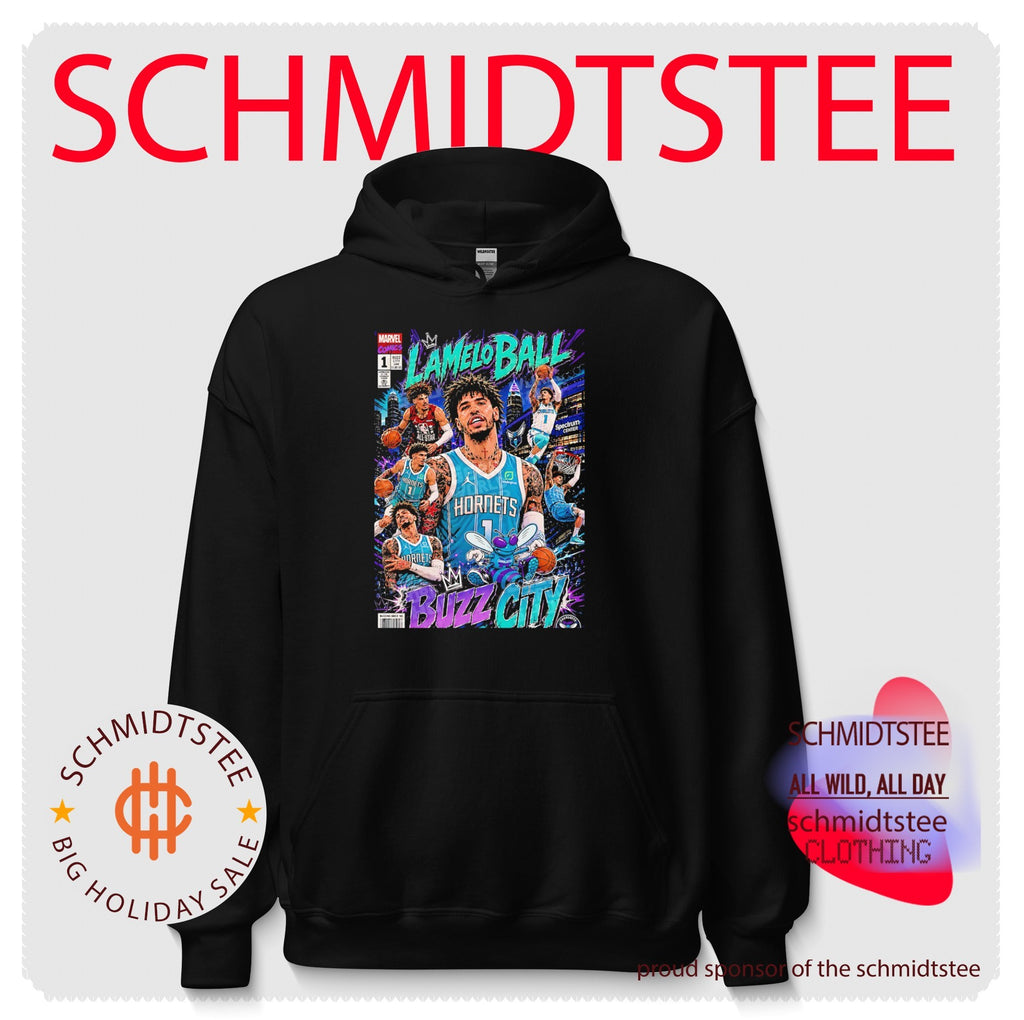 LaMelo Ball Buzz City comic book cover style shirt