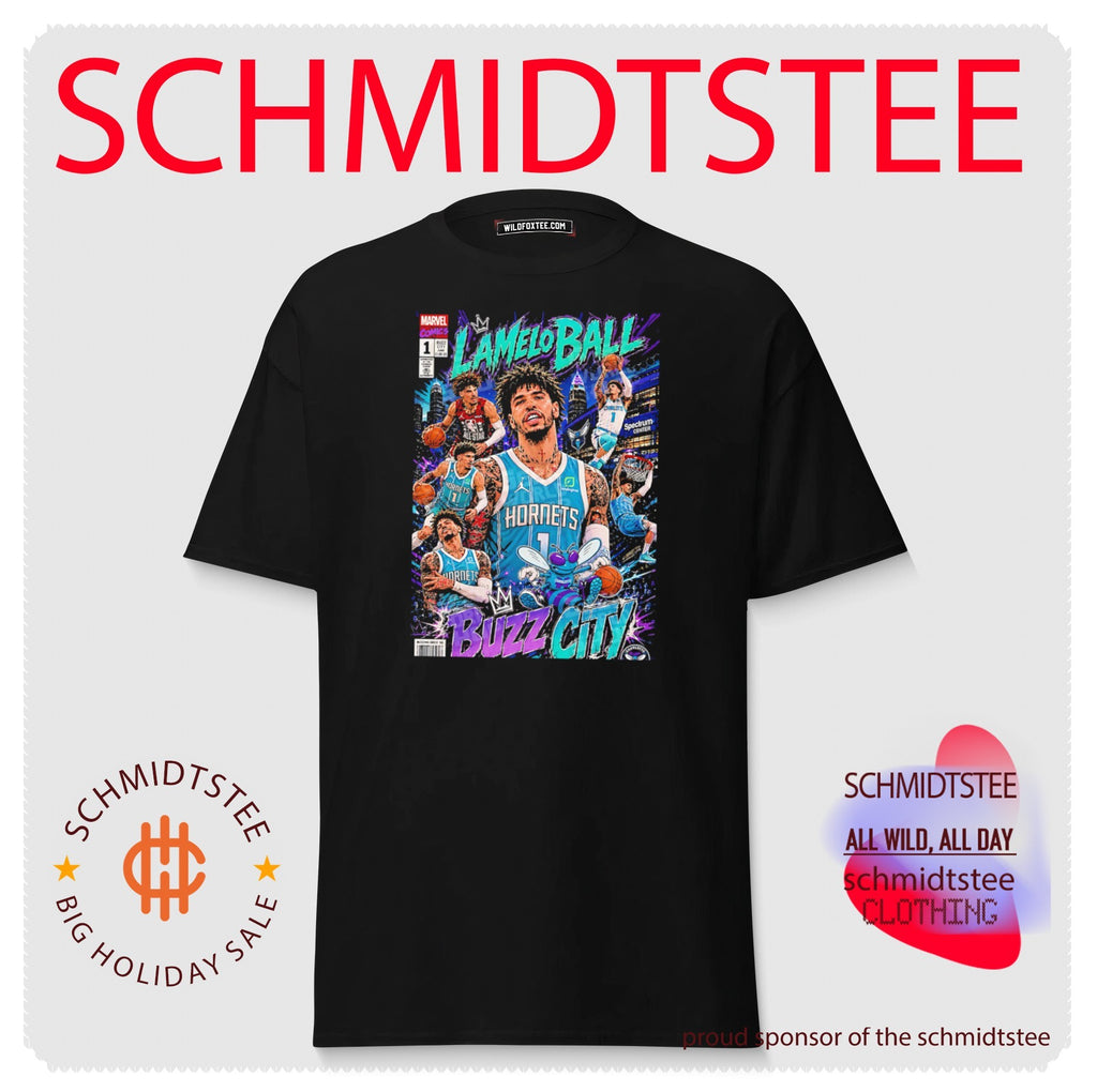 LaMelo Ball Buzz City comic book cover style shirt