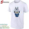 Labubu wearing Utah Mammoth jersey mascot shirt