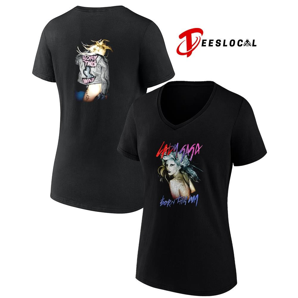 Lady Gaga Born this way graphic shirt