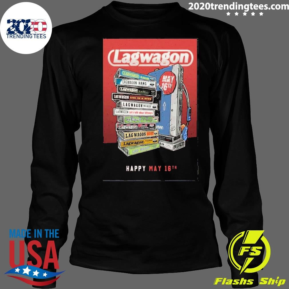 Lagwagon Celebrating 35 Years Of Fat Wreck Chords On May 16 2026 In San Francisco Ca Poster Shirt