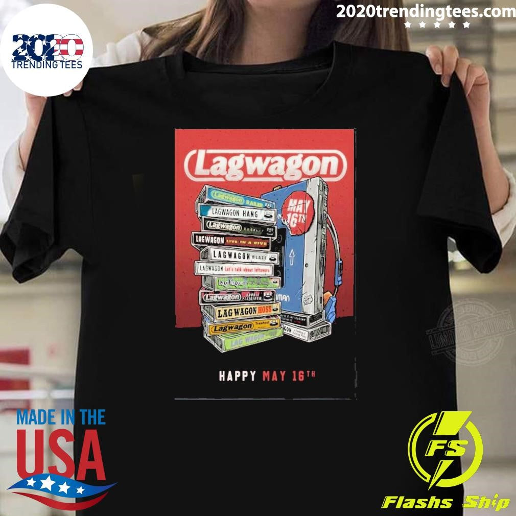 Lagwagon Celebrating 35 Years Of Fat Wreck Chords On May 16 2026 In San Francisco Ca Poster Shirt