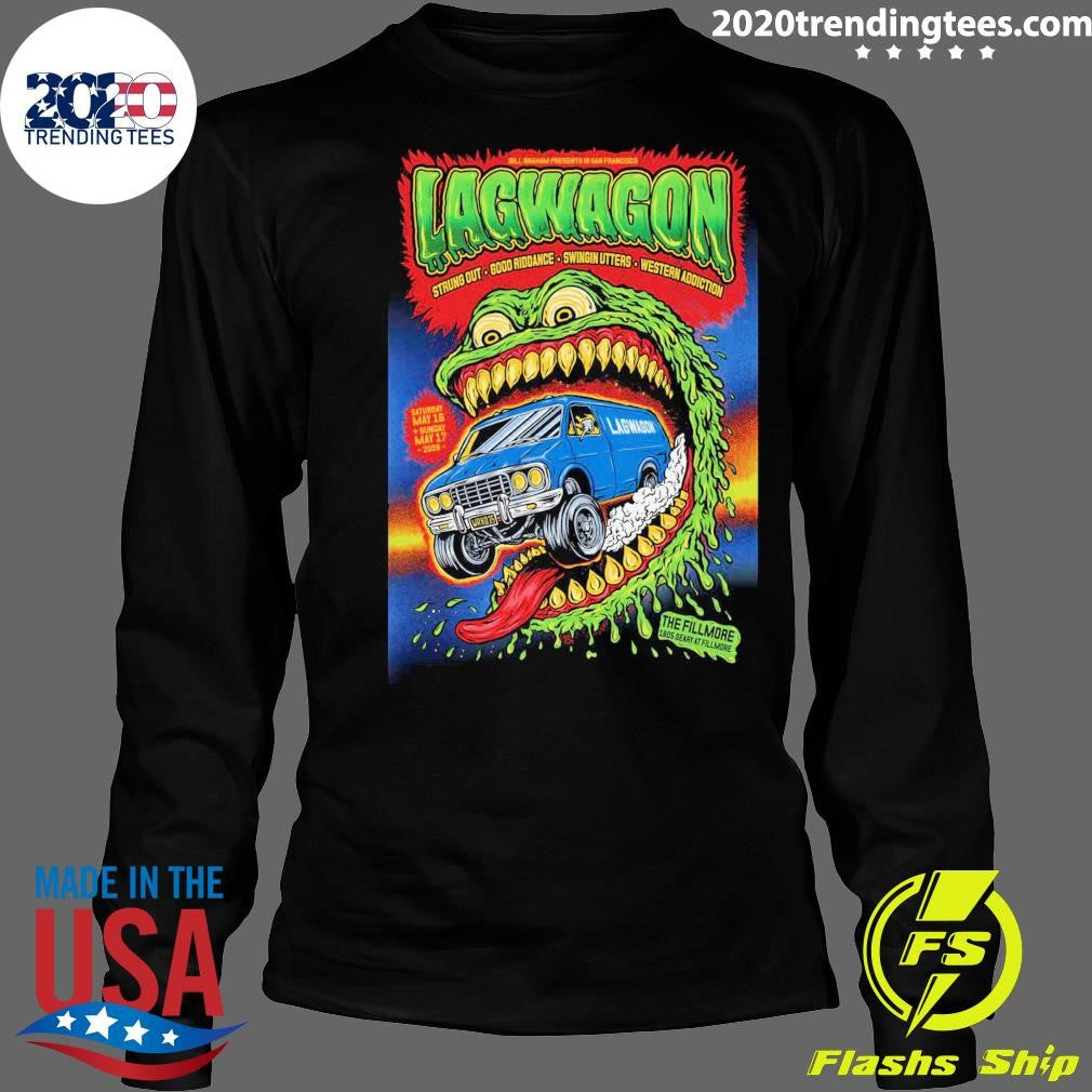 Lagwagon The Fillmore in San Francisco CA May 16-17 2026 Shirt