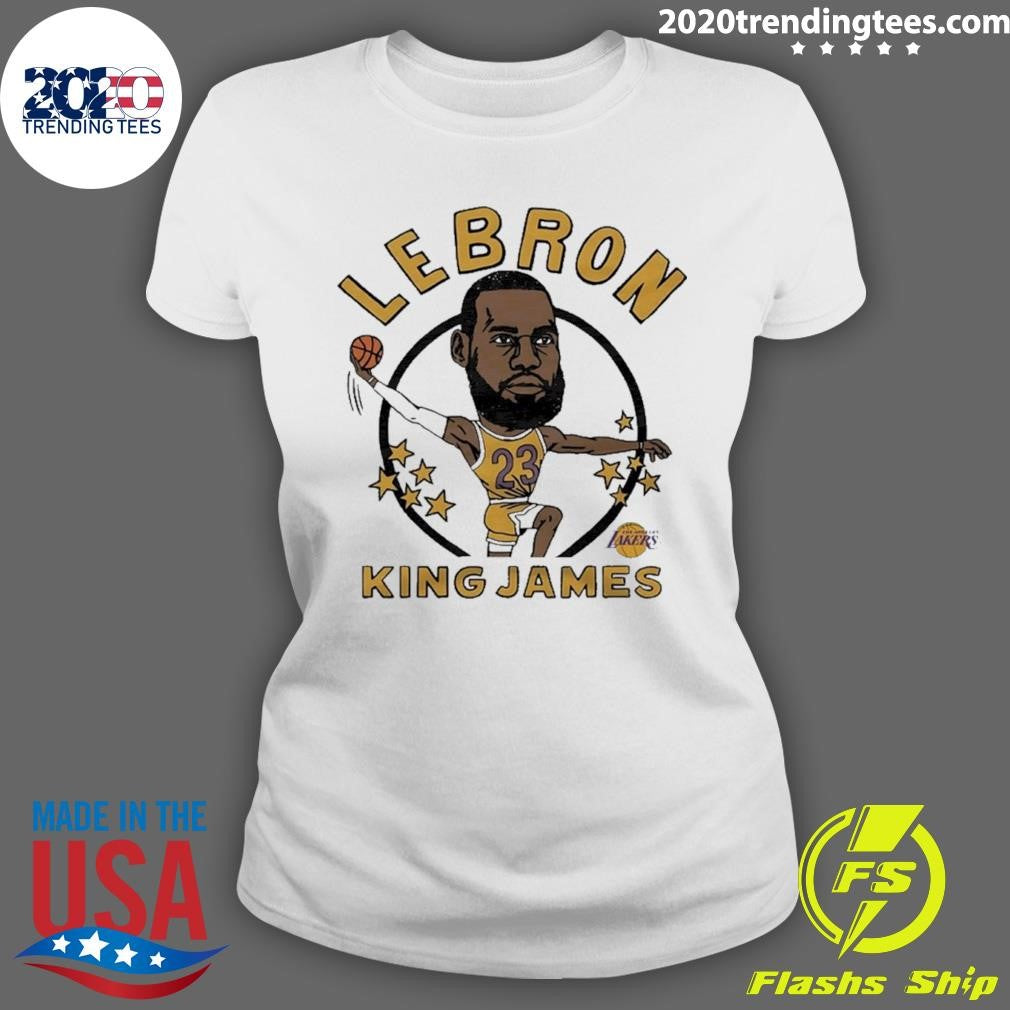 Lakers Lebron King James Player Caricature Shirt
