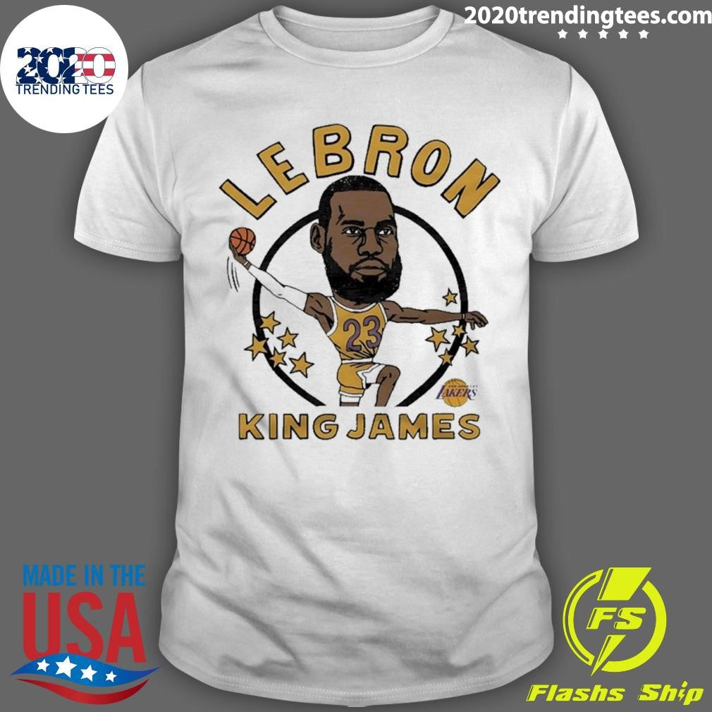 Lakers Lebron King James Player Caricature Shirt