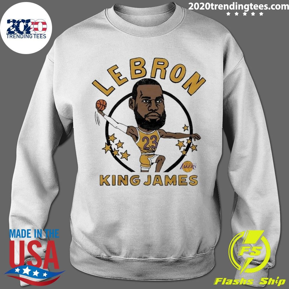 Lakers Lebron King James Player Caricature Shirt