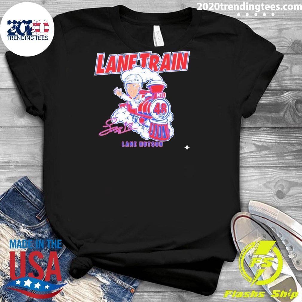 Lane Hutson Lane Train Signature Shirt