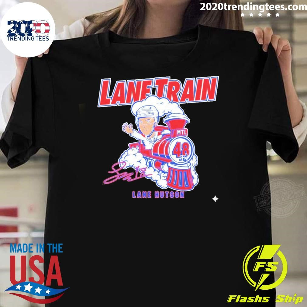 Lane Hutson Lane Train Signature Shirt