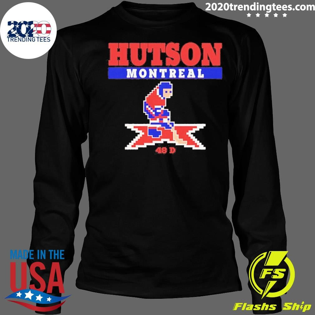 Lane Hutson Montreal Canadiens 48 D Retro Hockey Shirt