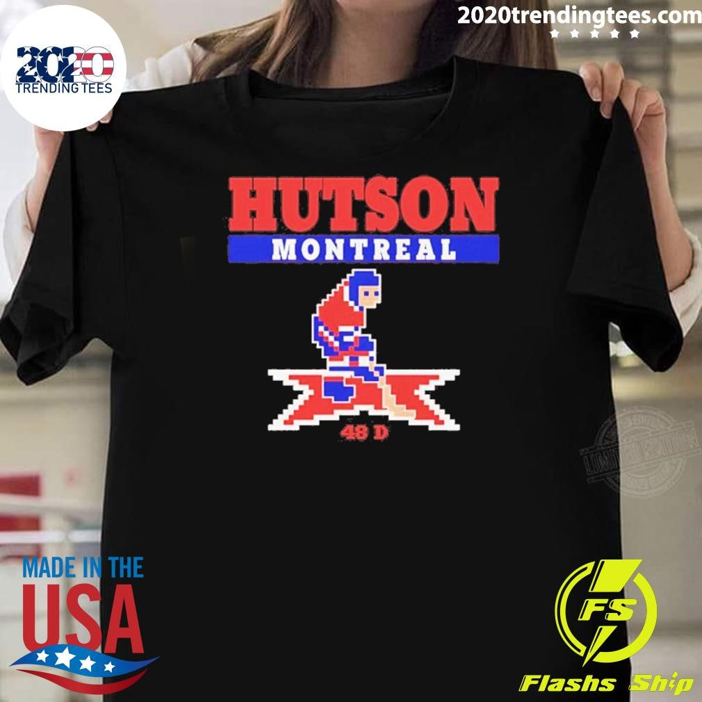 Lane Hutson Montreal Canadiens 48 D Retro Hockey Shirt