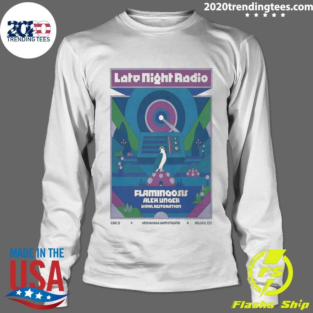 Late Night Radio Mishawaka Amphitheatre Bellvue CO June 12 2026 Shirt
