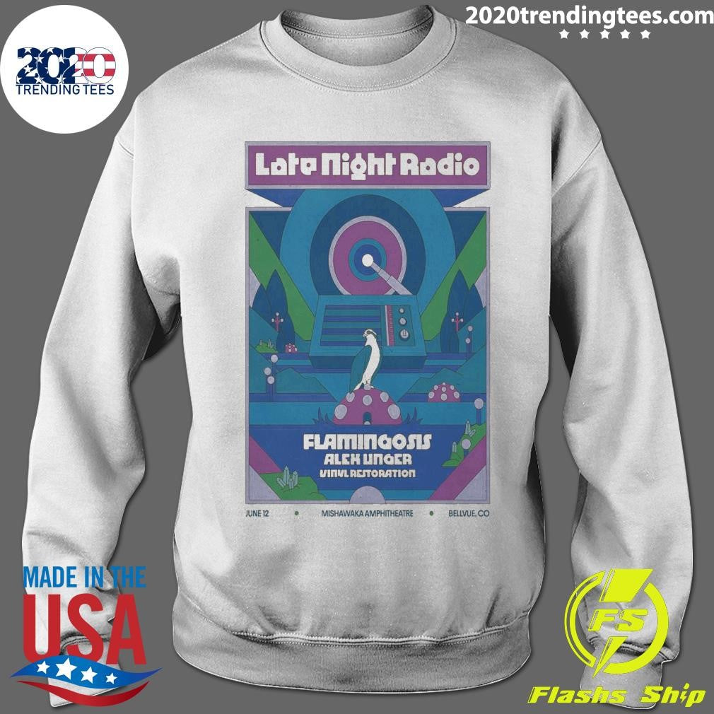 Late Night Radio Mishawaka Amphitheatre Bellvue CO June 12 2026 Shirt