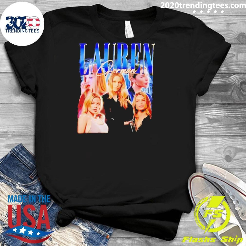 Lauren German Picture Collage Vintage Shirt