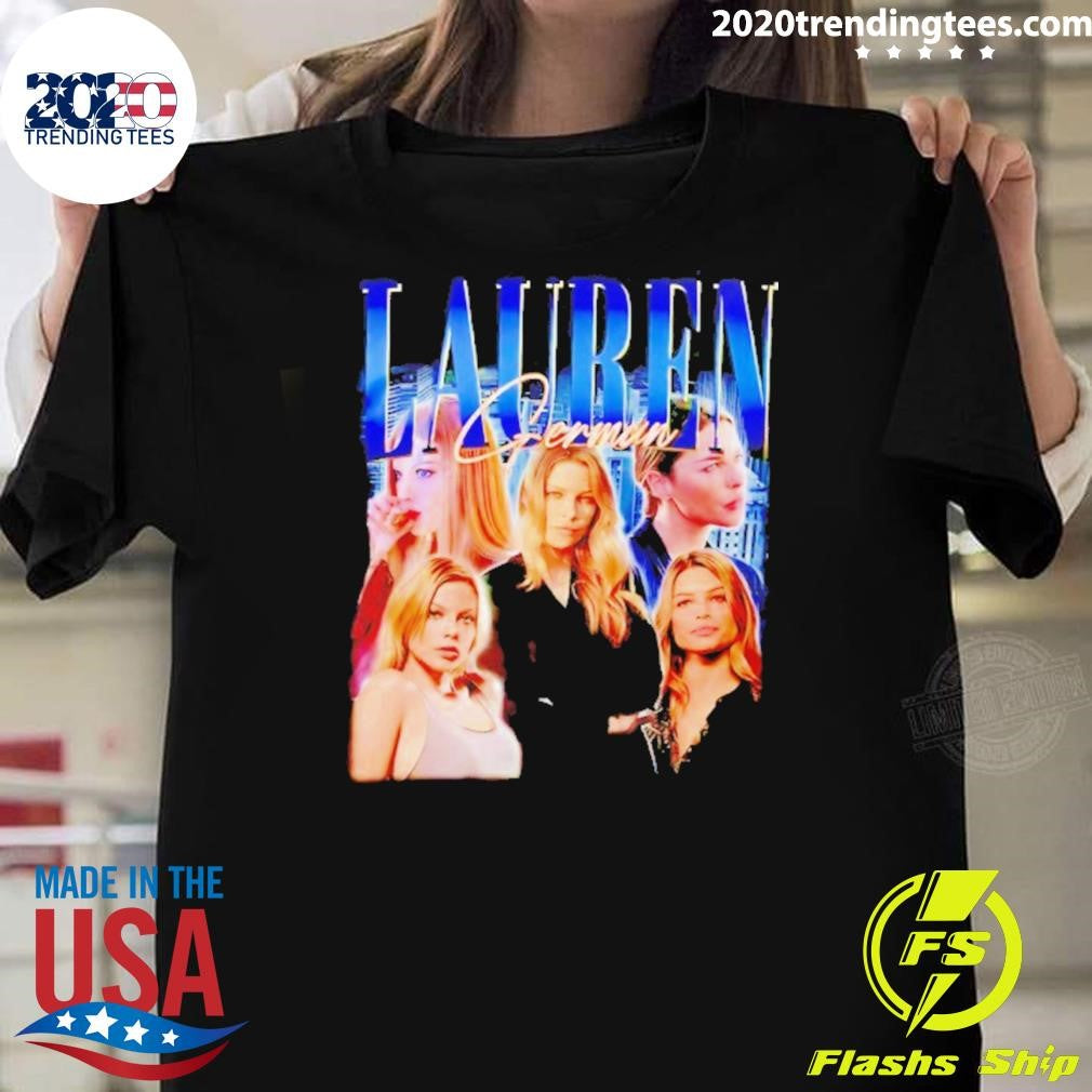 Lauren German Picture Collage Vintage Shirt