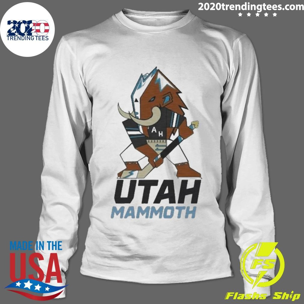 Lawson Crouse With Utah Mammoth Mascot Shirt