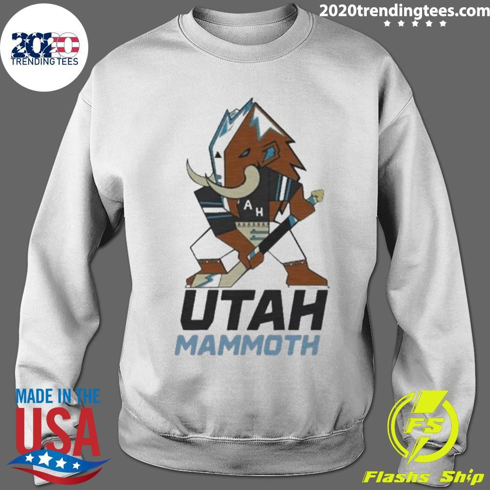 Lawson Crouse With Utah Mammoth Mascot Shirt