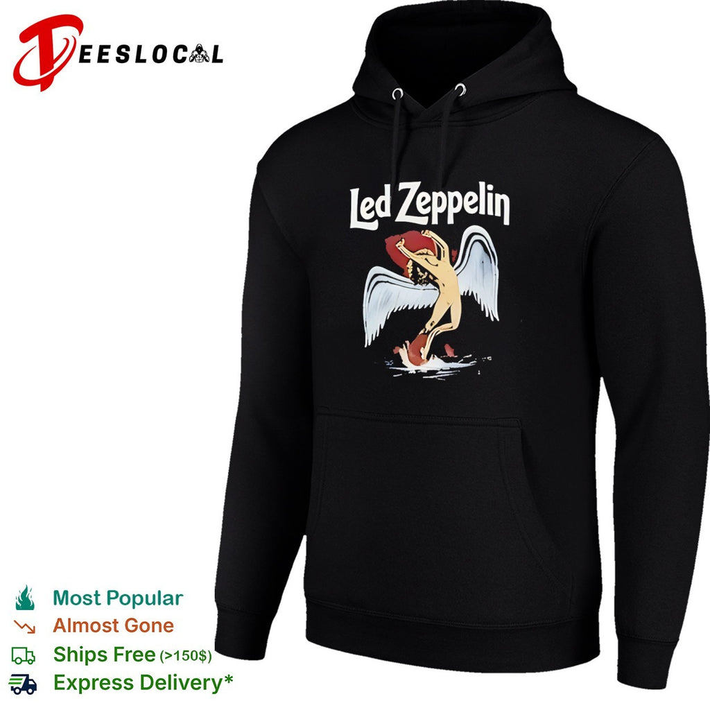 Led Zeppelin Icarus Swan Song Logo Rock Band Music Shirt