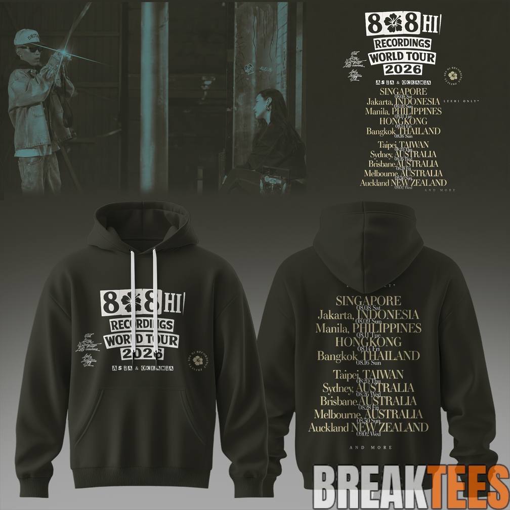 LeeHi x Dok2 808 HI Recordings World Tour 2026 Hoodie