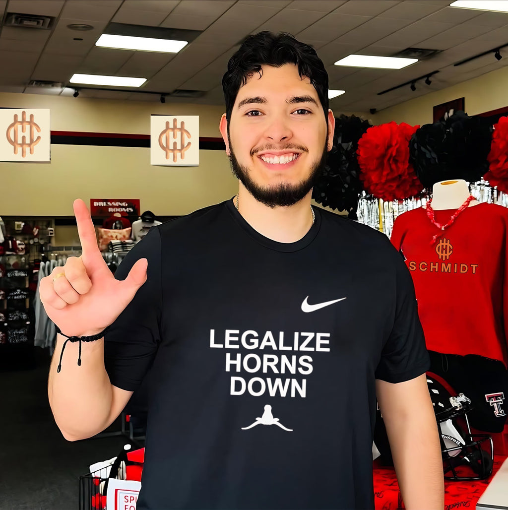 Legalize Horns Down Funny College Football shirt