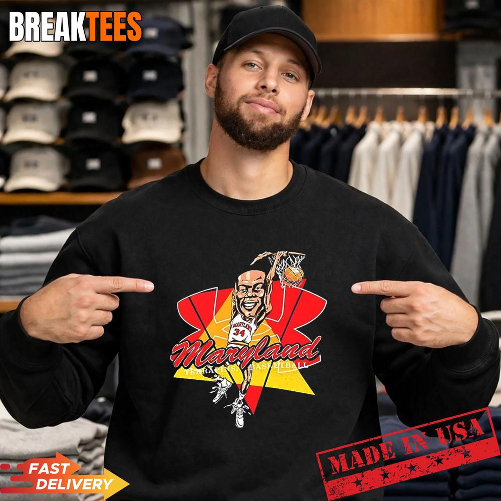 Len Bias Maryland Terrapins Mens Basketball Graphic Shirt