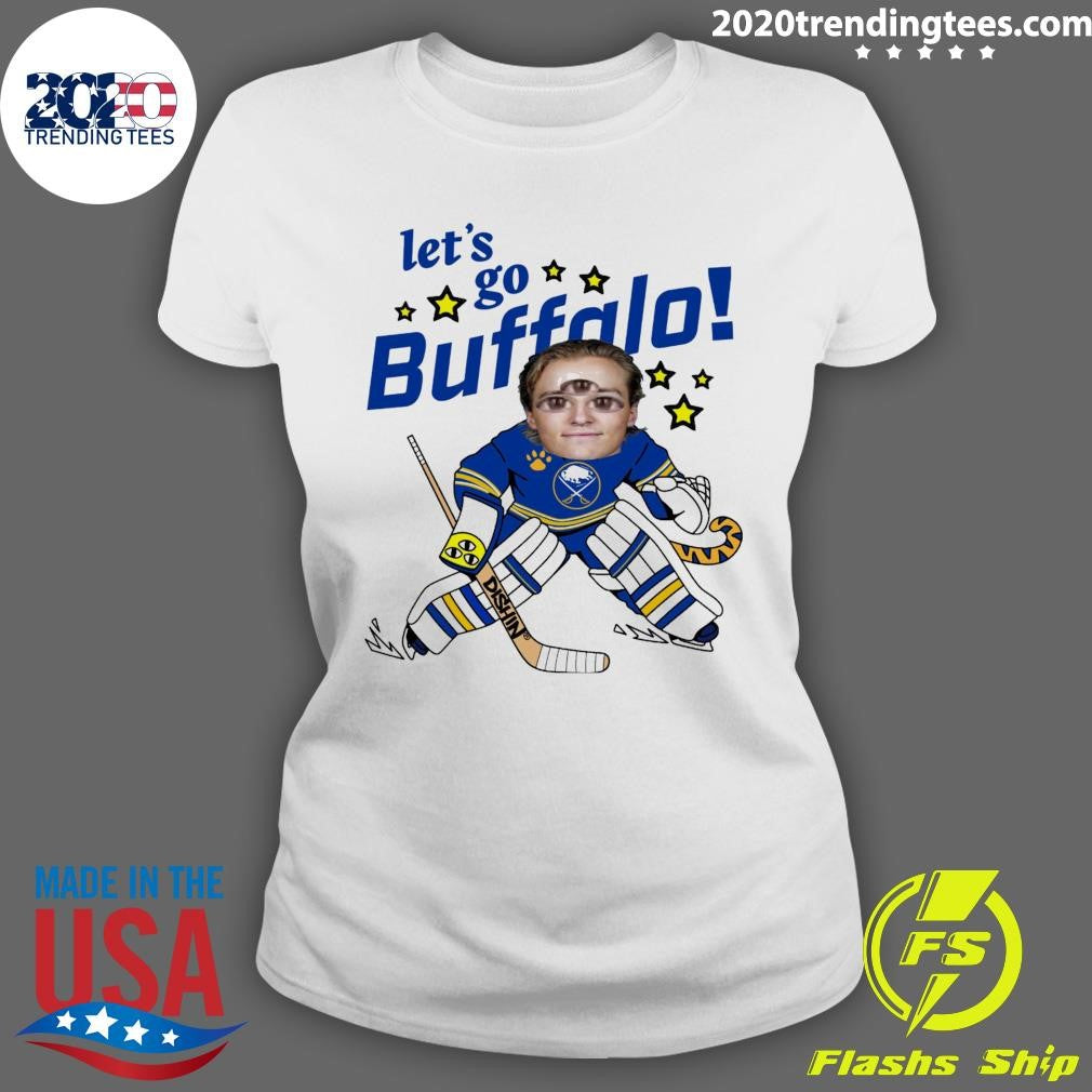 Let’s Go Buffalo Sabres x Just Dishin’ Youth Sabretooth Goalie Shirt