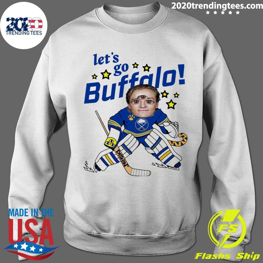 Let’s Go Buffalo Sabres x Just Dishin’ Youth Sabretooth Goalie Shirt