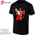 Lewis Hamilton Ferrari HP sponsor trophy podium triumphant moment photo art shirt